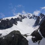 La Punta Kurz (3.498m) vista dal rifugio