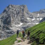 salendo al rifugio Franchetti