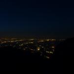 panorama notturno sull'Abruzzo