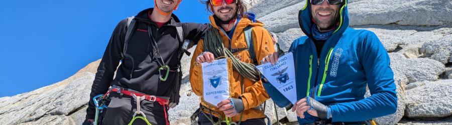 Il gagliardetto della Sezione in Patagonia